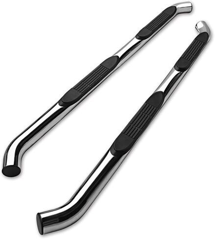 TAC Side Steps Compatible with 2005-2023 Toyota Tacoma Double Cab Pickup Truck 3" Stainless Steel Side Bars Nerf Bars Running Boards Rock Panel Off Road Exterior Accessories (2 Pieces) in Kuwait
