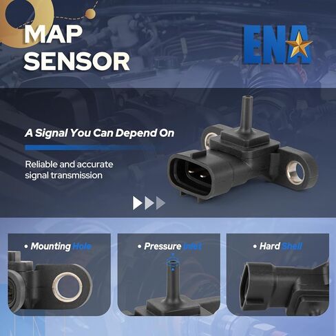 ENA Manifold Absolute Pressure Sensor Compatible with 2012-2024 Toyota Lexus Scion Corolla Prius AWDe Prius Prime RAV4 CHR C HR Camry Avalon Corolla iM ES300h NX300h iM Replacement for AS629 in Kuwait