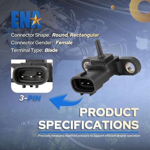 ENA Manifold Absolute Pressure Sensor Compatible with 2012-2024 Toyota Lexus Scion Corolla Prius AWDe Prius Prime RAV4 CHR C HR Camry Avalon Corolla iM ES300h NX300h iM Replacement for AS629 in Kuwait