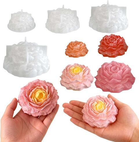 2 PCS Plaster Moulds for Casting, Candle Holder Molds for Resi, Striped Storage Box Jar Plant Pot Silicone Molds, for Jewelry Makeup Brush Holder Succulent Plant Pot DIY Resin Art Craft Home Decor in Saudi Arabia