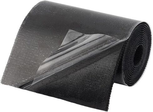 GORGECRAFT 63 x 3.9 Inch Black Fabric Repair Tape Polyester Heavy Duty Waterproof Self Adhesive Repairing Tear or Hole Patch for Upholstery Curtain Awning Tent Canvas Sail Boat Cover in Kuwait