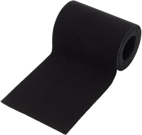 GORGECRAFT 63 x 3.9 Inch Black Fabric Repair Tape Polyester Heavy Duty Waterproof Self Adhesive Repairing Tear or Hole Patch for Upholstery Curtain Awning Tent Canvas Sail Boat Cover in Kuwait