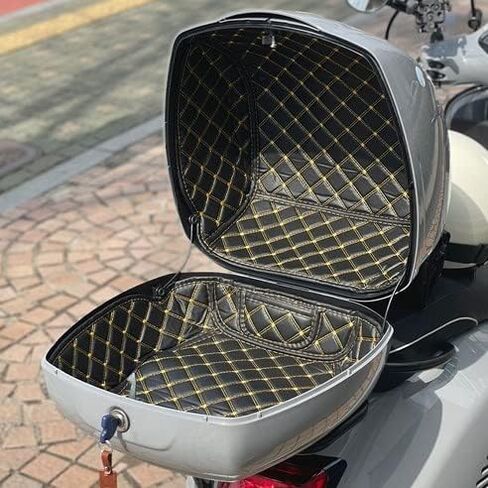 For Vespa GTS300 GTS 300 Rear Tail Box Pad Cargo Trunk Luggage Box Inner Container Tail Case Liner Sprint Primavera Storage Bag Protector (Upper+Bottom) in Saudi Arabia