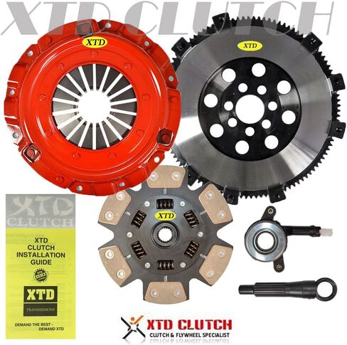 AMC Stage 3 Racing Clutch & X-Lite Flywheel متوافق مع 2008-2017 Mitsubishi Lancer SE GT GTS / 2011-2020 Outlander Sport RVR 2.0L 2.4L Non Turbo in Kuwait