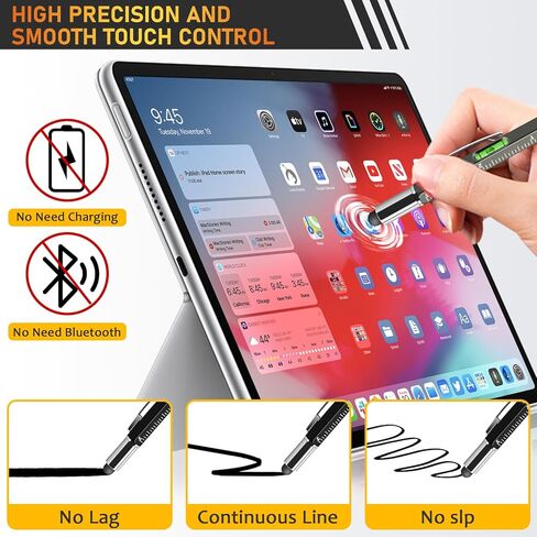 NICEMOVIC Fathers Day Dad Bulk Gifts for Men Multitool Tool Pen Gift 36 Pcs 6-in-1 Party Favor Father's Christmas White Elephant Gifts for Adults Level Gauge Ballpoint Pen Stylus Pen Screwdriver in Saudi Arabia