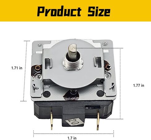 697120A Timer Kit Fit for Schumacher Century and Most Battery Chargers, 120 Minute Timer Switch, with Hold Position Panel Mount, Metal Insert, Mounting Nut, Lock Washer in Saudi Arabia