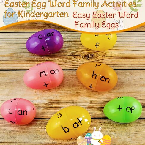 Fillable Easter Eggs 2.4" Inch Hinged Colorful Bright & Thick Plastic Shells Easter Eggs,Perfect for Easter Egg Hunt, Suprise Egg, Easter Hunt(36 Pack) in Saudi Arabia