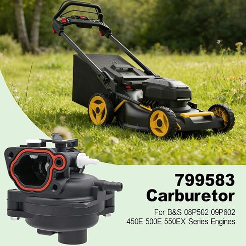 أجزاء المكربن 799583 لمحركات جزازة العشب من سلسلة B&S 300E 450E 500E 550EX 08P502 8P502 09P602 9P602 استبدل 593261 590556 591160 591979 595656,17 قطعة مع 799579 تصفية 595660 الغلاف in Kuwait