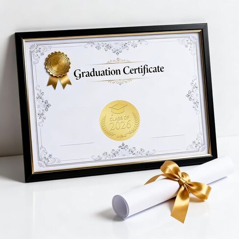 100Pcs Class of 2026 Stickers, 2" Gold Foil Embossed Graduation Stickers for Envelopes, Transparent Congrats Grad Stickers for School Invitation Labels Grad Party Favors in Saudi Arabia