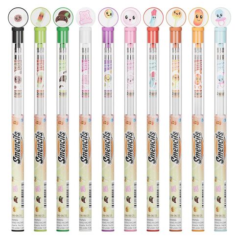 أسطوانة Candy Counter Smencils - أقلام الرصاص المعطرة HB #2، عدد 50، هدايا للأطفال، هدايا الحفلات، مكافآت الفصل الدراسي in Kuwait