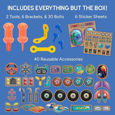 Educational Insights Boxineers Cardboard Vehicles - Creative Craft Supplies for Kids Projects, Cardboard Tools for Kids, DIY Fine Motor Activities, Kids Crafts and STEM Construction Kits in Kuwait