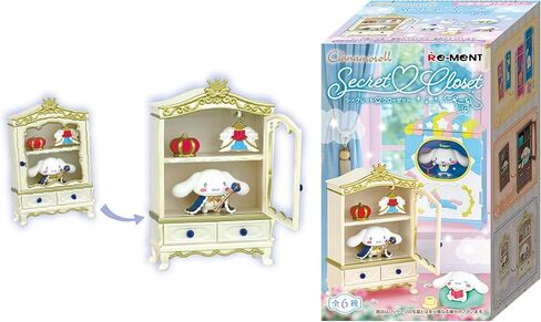 Hamee RE-Ment Hello Kitty and Friends Blind Box Diorama Miniature Figure Set for Birthday Gift, Party Favor, Collectible Figurine, Sanrio Fan (Cinnamoroll Style Shop) - 1 Pc. Mystery Set in Kuwait