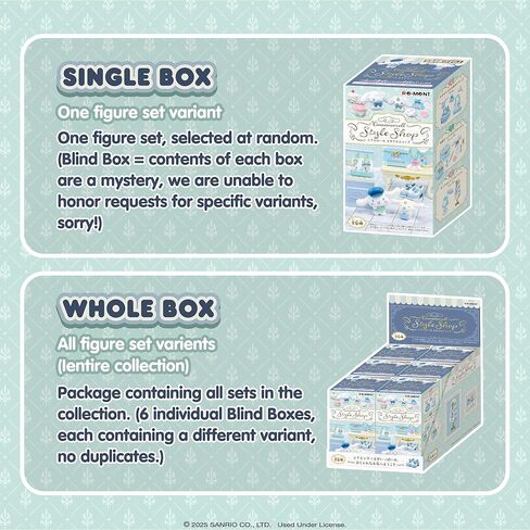Hamee RE-Ment Hello Kitty and Friends Blind Box Diorama Miniature Figure Set for Birthday Gift, Party Favor, Collectible Figurine, Sanrio Fan (Cinnamoroll Style Shop) - 1 Pc. Mystery Set in Kuwait