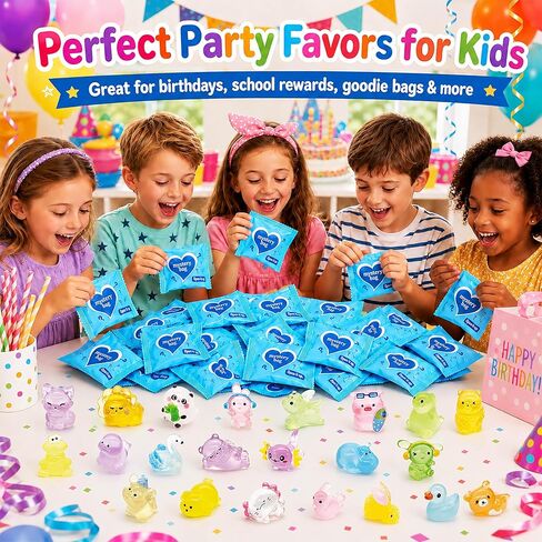 100p Mini Glow in The Dark Resin Animals Blind Bags, Mystery Miniature Animals Figures for Kids & Adults Party Favors, Classroom Rewards and Fairy Garden Micro-Landscape Decor in Kuwait