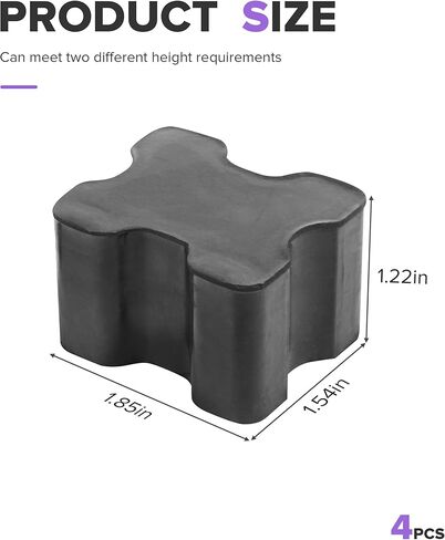4PCS Coil Spring Spacer,Automotive Replacement Suspension Coil Springs,Car Accessories Heavy Duty Rubber Lift Blocks for Enhancing 1" to 1.5" Spacing Spring Rate,Suitable for Most Cars Trucks in Kuwait