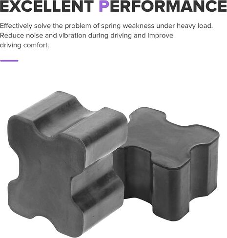 4PCS Coil Spring Spacer,Automotive Replacement Suspension Coil Springs,Car Accessories Heavy Duty Rubber Lift Blocks for Enhancing 1" to 1.5" Spacing Spring Rate,Suitable for Most Cars Trucks in Kuwait