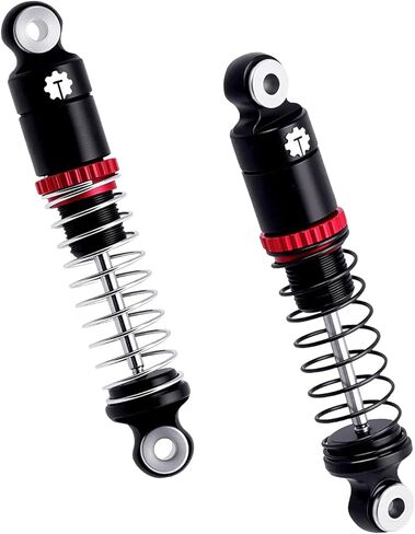 4PCS Aluminum 27mm Shock Absorber Damper Set for Axial SCX30 1/30 RC Crawler Car Upgrades,Black in Kuwait