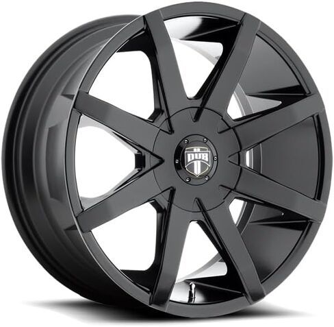 Dub S110 Push 20x8.5 5x114.3/5x127 +30mm Gloss Black Wheel Rim in Saudi Arabia