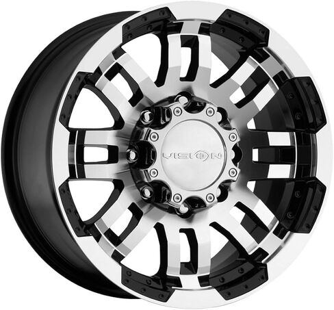 Vision 375 Warrior وجه أسود لامع 17X8.5 5x135 +18 مم in Kuwait