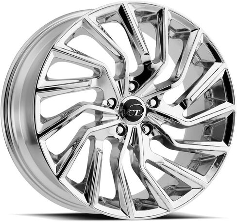 عجلة VCT V81 مخصصة - كروم مقاس 22 بوصة × 8.5 بوصة، 38 إزاحة، نمط مسمار 5x120.65، محور 73.1 ملم in Kuwait