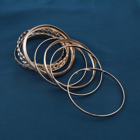 Zeshimb Gold Bangle Bracelet Set for Women Multi Stacking Wide Bangles Indian Bollywood Chunky Bangle Bracelets Ethnic Glossy Textured Twist Bracelets Collection Wedding Outfit Jewelry (10Pcs) in Saudi Arabia
