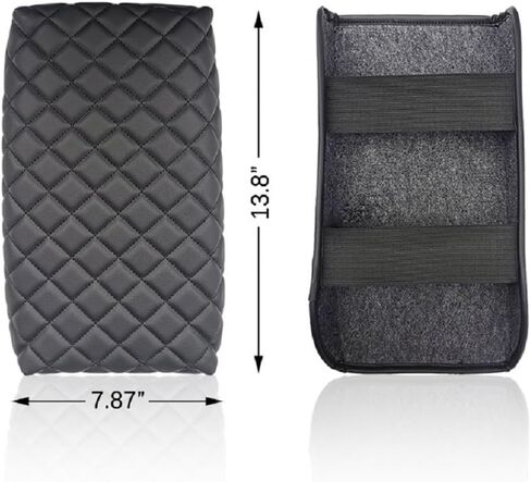 Mrtech Fit for 11th Gen Civic Armrest Cover, PU Leather Center Console Pad Cushion, Waterproof Arm Rest Protector Compatible with Honda Civic 2022-2024 in Kuwait