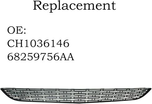 Front Bumper Grille For Dodge Challenger 2015-2022 Front Lower Grill Trim with Fog Light Holes Replacement 68259756AA in Saudi Arabia