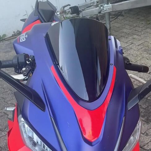 الزجاج الأمامي للدراجات النارية لـ A-prilia RS660 RS 660 2020 2021 2022 2023 2024 الزجاج الأمامي للرياح منحرف هدية Flyscreen Pare-brise Protector (دخان) in Kuwait