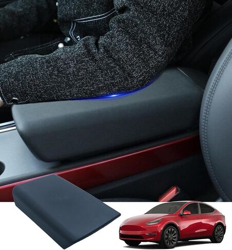 PM Auto Center Armrest Cover Compatible with Tesla Model 3 Highland 2024 2025 Console Cover Model Y Juniper 2025 2026 Accessories White in Kuwait