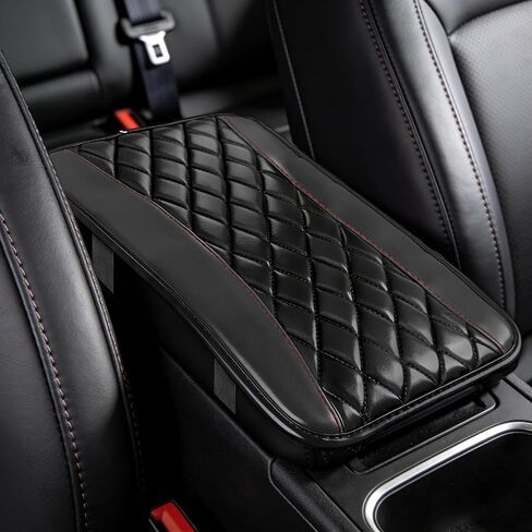 Car Center Console Cushion Pad, Arm Rest Covers, 12.6"×7.5" Leather Waterproof Auto Armrest Seat Box Protector, Auto Comfortable Center Console Cover Universal for Most Vehicles (Purple) in Kuwait