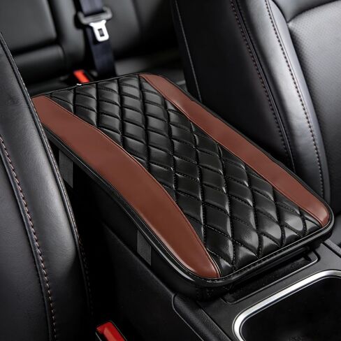 Car Center Console Cushion Pad, Arm Rest Covers, 12.6"×7.5" Leather Waterproof Auto Armrest Seat Box Protector, Auto Comfortable Center Console Cover Universal for Most Vehicles (Purple) in Kuwait