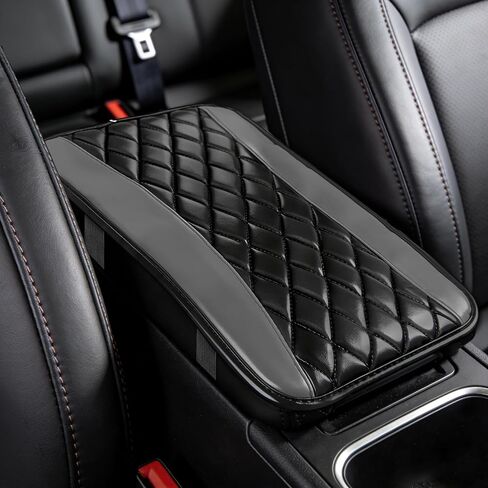 Car Center Console Cushion Pad, Arm Rest Covers, 12.6"×7.5" Leather Waterproof Auto Armrest Seat Box Protector, Auto Comfortable Center Console Cover Universal for Most Vehicles (Purple) in Kuwait