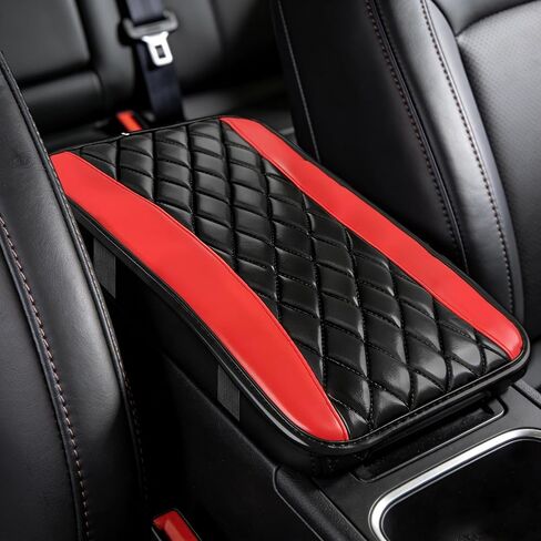 Car Center Console Cushion Pad, Arm Rest Covers, 12.6"×7.5" Leather Waterproof Auto Armrest Seat Box Protector, Auto Comfortable Center Console Cover Universal for Most Vehicles (Purple) in Kuwait