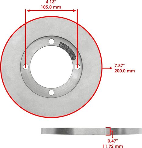Caltric Front Brake Disc Rotor Compatible with Honda Pioneer 700-4 Forest SXS700M 2023 / Pioneer 500 SXS500M 2015-2023 / Pioneer 520 SXS520M 2021-2025 x2 in Kuwait