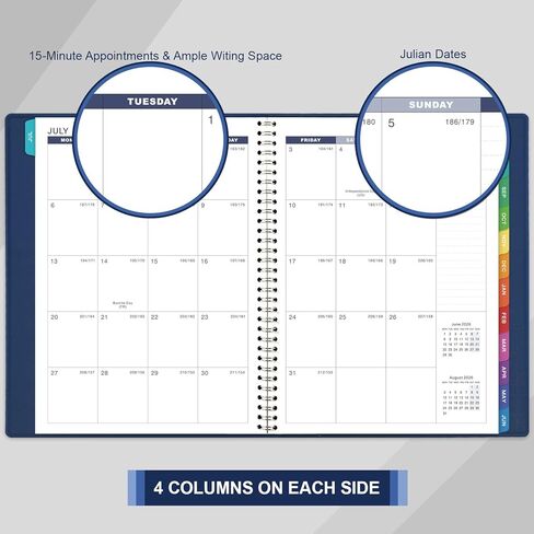 2025 Weekly Appointment Book - Daily Hourly Planner 2025 from JAN 2025 - DEC 2025, 8.4" x 10.6", 15-Minute Interval, Flexible Soft Cover in Saudi Arabia
