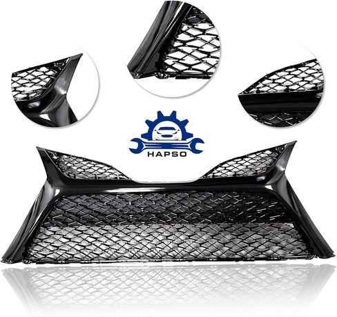 Front Bumper Lower Grille Camry Glossy Black Grill Direct Insert Replacement Compatible With 2018-2020 Toyota Camry SE Sedan 4-Door TO1036185 / 5310206520 in Kuwait