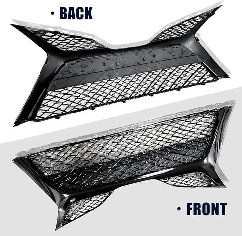 Front Bumper Lower Grille Camry Glossy Black Grill Direct Insert Replacement Compatible With 2018-2020 Toyota Camry SE Sedan 4-Door TO1036185 / 5310206520 in Kuwait