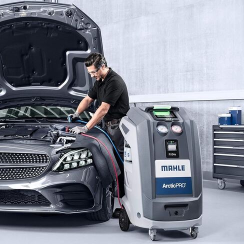 Mahle ACX2150 ArcticPRO R134a آلة خدمة استعادة التيار المتردد وإعادة الشحن وإعادة التدوير، شاشة LCD تعمل باللمس سعوية مقاس 7 بوصات، واجهة مستخدم بديهية، معرف سائل التبريد، حقن صبغ بالأشعة فوق البنفسجية، تطبيق الهاتف المحمول الذكي in Kuwait