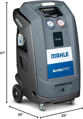 Mahle ACX2150 ArcticPRO R134a آلة خدمة استعادة التيار المتردد وإعادة الشحن وإعادة التدوير، شاشة LCD تعمل باللمس سعوية مقاس 7 بوصات، واجهة مستخدم بديهية، معرف سائل التبريد، حقن صبغ بالأشعة فوق البنفسجية، تطبيق الهاتف المحمول الذكي in Kuwait
