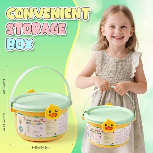 Sundaymot Kids Arts and Crafts Set 2000+ Piece DIY Craft Supplies Kit with Assorted Accessories for Boys & Girls Ages 6-12, School Classroom Projects, Gifts for Boys and Girls. in Saudi Arabia
