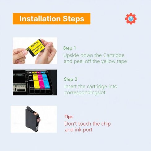 BeOne Remanufactured Ink Cartridges High Yield Replacement for Epson 822XL Ink Cartridges for 822XL Printer for Epson WF-3820 WF-4820 WF-4830 WF-4833 WF-4834 WF-3823 Printer (5 Pack) in Saudi Arabia