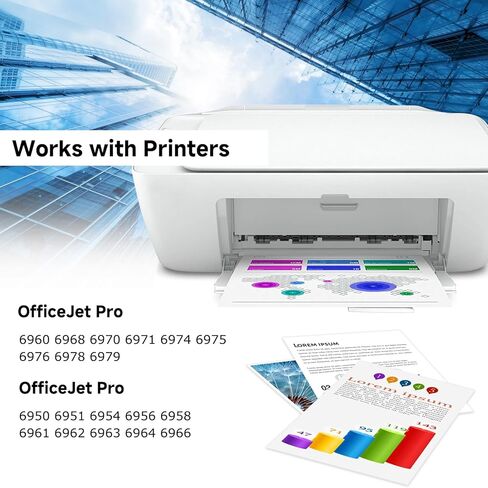 مجموعة خراطيش حبر 902XL مكونة من 4 عبوات متوافقة مع HP 902 HP902 XL HP902XL إلى OfficeJet Pro 6978 6968 6970 6975 6960 6979 OfficeJet 6958 6962 6950 6954 6951 6956 6961 6963 6964 الطابعة (إصدار الشريحة: C74) in Kuwait