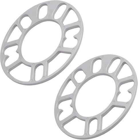 YoRise 2PCS 5 mm Car Wheel Spacers, PCD 100-120mm Aluminum Alloy Hub Centric Wheel Spacer for 4 & 5 Lug, Universal Car Tire Accessory for 4X100, 4X114.3, 5x108, 5x112, 5x120 Bolt Pattern(5MM) in Kuwait