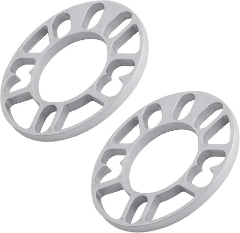 YoRise 2PCS 5 mm Car Wheel Spacers, PCD 100-120mm Aluminum Alloy Hub Centric Wheel Spacer for 4 & 5 Lug, Universal Car Tire Accessory for 4X100, 4X114.3, 5x108, 5x112, 5x120 Bolt Pattern(5MM) in Kuwait