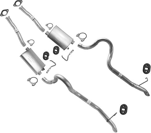 Made in USA OE Style Dual Exhaust System Replacement Parts For 1986 1987 1988 1989 1990 1991 1992 1993 Ford Mustang GT in Kuwait
