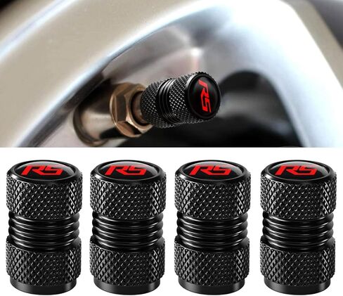 4 Pack Aluminum Tire Valve Stem Caps, with Internal Rubber O-Ring Compatible with Lexus F Sport,Universal Fit for Cars, SUVs, Trucks, Motorcycles, Bikes in Kuwait