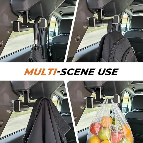 Trunk Grocery Bag Hooks Aluminum for Ford Bronco 2021-2025 4-Door, Black Interior Organizer T+J Shaped Accessories in Saudi Arabia