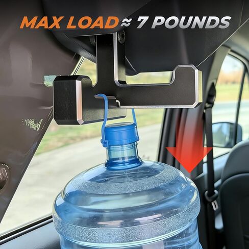 Trunk Grocery Bag Hooks Aluminum for Ford Bronco 2021-2025 4-Door, Black Interior Organizer T+J Shaped Accessories in Saudi Arabia