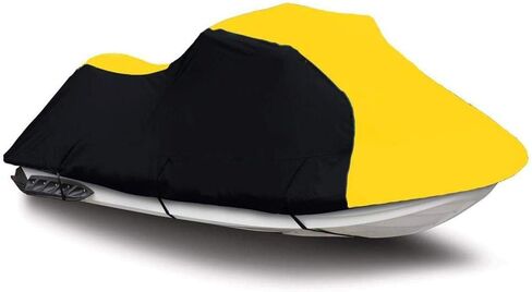 غطاء SBU أسود/أصفر عالي التحمل متوافق مع Sea Doo Sea-Doo Bombardier GTI 1996 1997 1998 1999 2000 Jet Ski Trailerable in Kuwait