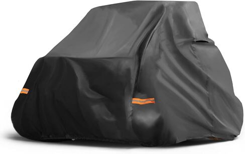 غطاء X AUTOHAUX UTV لـ Kawasaki Teryx 2 مقاعد مقاوم للماء جنبًا إلى جنب غطاء لـ Kawasaki Teryx S LE غطاء خارجي للحماية من الشمس والمطر 210D-PU قماش أكسفورد أسود in Kuwait